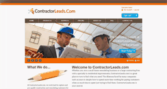 Desktop Screenshot of contractorleads.com